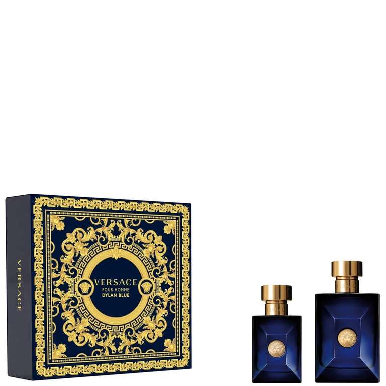 Versace Pour Homme Dylan Blue Gift Set (Eau De Toilette 100ml + Eau De Toilette 30ml) With Code