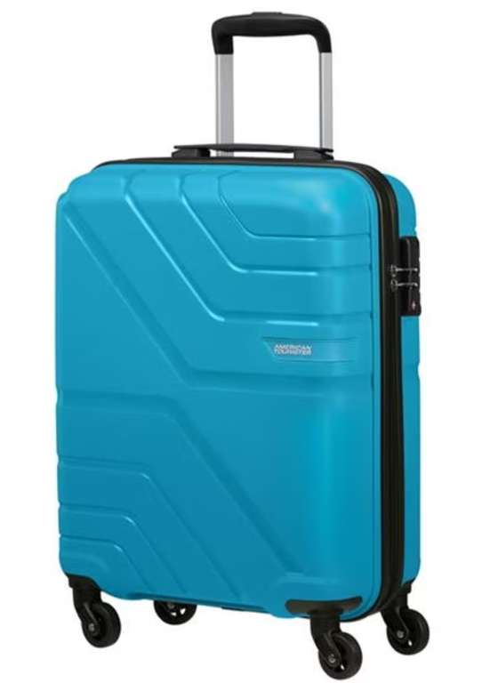 American Tourister Jet Driver 2.0 Spinner Suitcase Light Blue/Orange - Cabin - 55cm - 33L