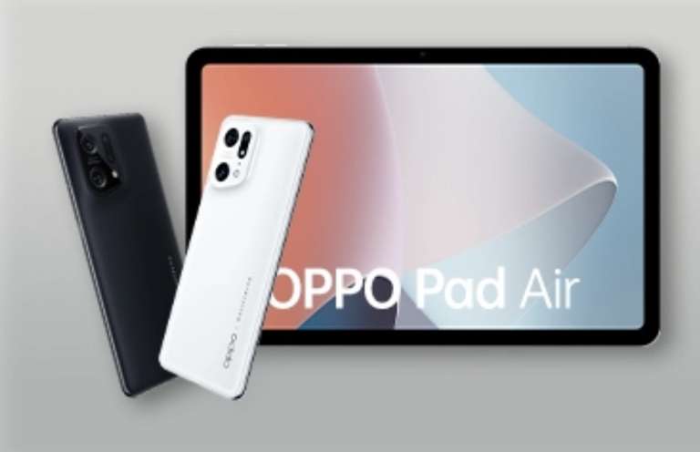 Buy an OPPO Find X5 Pro & Find X5 from a qualifying retailer between 01/12/22 - 31/12/22 to Claim OPPO PAD AIR as Gift With Purchase @ Oppo