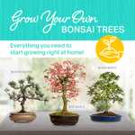 Plant Theatre Bonsai Tree Kit – 3 Tree Starter Set w/Bonsai Seeds, Peat Blocks, Pots and Markers - £7.09 sold by Garden & Home UK @ Amazon