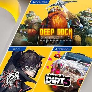 PS Plus Games (January 2022) - Deep Rock Galactic, DiRT 5 (PS5 / PS4), Persona 5 Strikers (PS4)