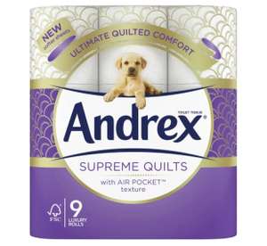 Andrex Supreme Quilts Toilet Tissue 9 Roll - £4.95 @ Co-operative
