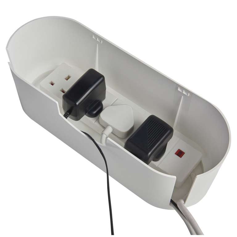 Wilko White/ Black Small Home Cable Tidy Unit now £4.50 + Free Collection @ Wilko