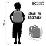 Dragon Ball Blue-Small 3D Backpack, Multicolour, 11 x 26 x 31 cm, Capacity 8.5 L