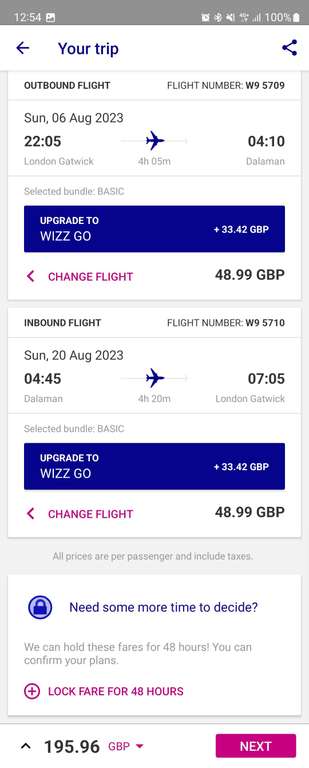 London to Dalaman (Turkey) August 2023 Summer from £96pp return @ WizzAir