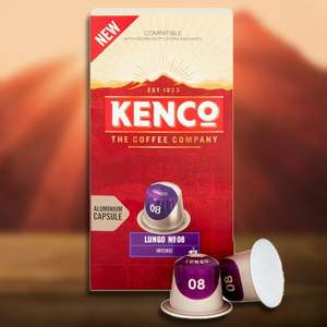 100 x Kenco Lungo No. 8 Intense Coffee Nespresso Pods (Best before 18/03/2022) £13 @ Yankee Bundles