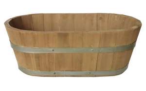 Wooden Trough Planter - £6 with free click and collect from Homebase