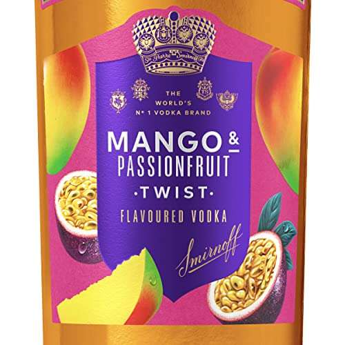 Smirnoff Mango & Passionfruit Twist Flavoured Vodka, 37.5% - 70cl