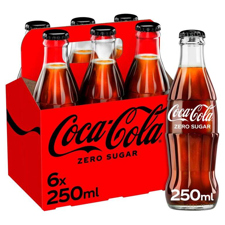 Coca-Cola Zero 6X250ml Glass Bottles - Middleton