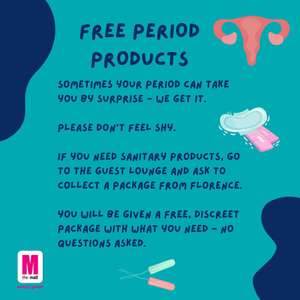 Free period products @ The Mall Wood Green