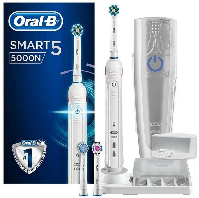 Oral-B Smart 5 5000N Cross Action Electric Toothbrush (White) - £45 fulfilled by Mashco @ Sephora