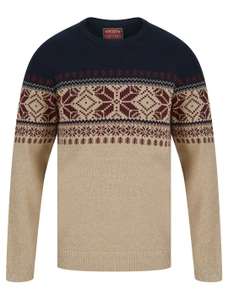 MEN'S JACQUARD Nordic Fairisle Knitted Christmas Jumper for £13.29 with code + £2.49 delivery at Tokyo Laundry