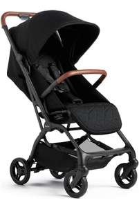 Silver Cross Auto Pushchair - Black/Tan - Free Click & Collect