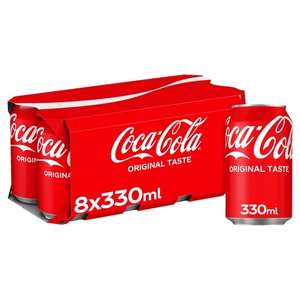Coca Cola Regular 8 x 330ML £4.79 @ Tesco