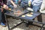La Hacienda - 4 in 1 - Firepit - BBQ Grill - Rotisserie - Plancha - Black - Patio Heater - Teppanyaki £56.80 @ Amazon