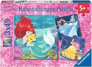 Ravensburger Disney Princess Adventure 3 x 49 Piece Jigsaw Puzzles for Kids Age 5 Years Up - £4.50 @ Amazon