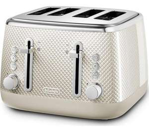 DELONGHI Luminosa CTL4003WH 4-Slice Toaster - White ( free click and collect )