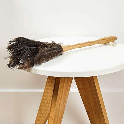 Addis 517676 Super Soft Real Ostrich Feather Duster Bamboo Handle, Natural Finish, Brown/Wood, 5 x 4 x 54 cm £7.50 @ Amazon
