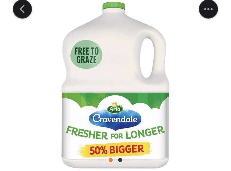 3 Litre Cravendale Filtered Fresh Whole Semi Skimmed Milk - Corby - Max 6 per transaction