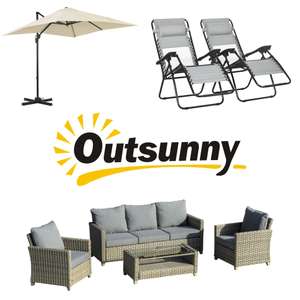 Up to 60% Off Selected Garden Furniture + Extra 10% Off W/Code - Sold by Outsunny