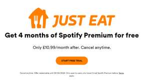 4 months of Spotify Premium for Free (New Accounts)