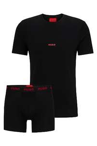 Hugo Mens T-Shirt & Boxer Brief Gift Set (Large/XL) (Possible Lower price using 20% Fashion / See Size Links Description)