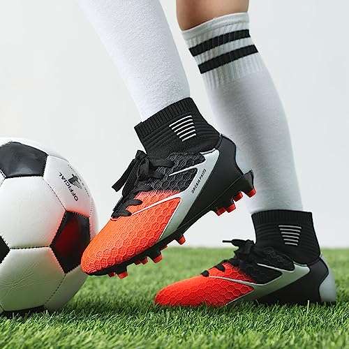DREAM PAIRS Boys Girls High-Top Football Boots Soccer Cleats Shoes Toddler/Little Kid (with vouchers) @ dreampairsEU / FBA