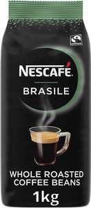 NESCAFÉ Brasile Coffee Beans | 100% Arabica | Single Origin | Fairtrade | 1kg Pack (Long Eaton)