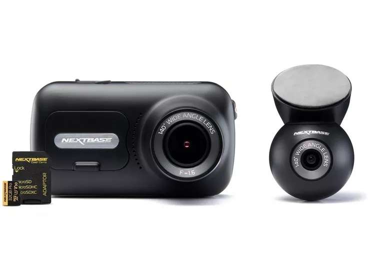 Nextbase 320XR+ Front and Rear Dash Cam Bundle with 32GB SD Card - £107.10 with code @ Halfords