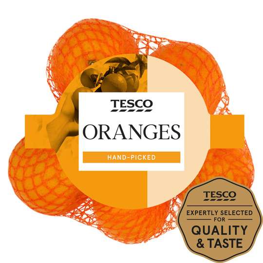 Tesco Orange Minimum 5 Pack - 99p Clubcard Price @ Tesco