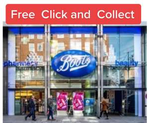 Free Click and collect on All Orders @Boots for limited time only