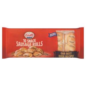 Wall's Snack Sausage Rolls 10 x 270g (Dudley)