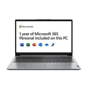 Lenovo IdeaPad 1 Laptop | 15 inch Full-HD (1080p) | Intel Celeron N4020 | 4 GB RAM | 128 GB SSD | Windows 11 Home S | Microsoft 365 Personal