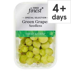 Any 2 for £3.50 Clubcard Price on Selected Tesco Finest* Grapes 400g