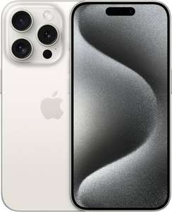 iPhone 15 Pro 128GB, Unlimited iD Data / min / text + EU roaming , 3 months Apple TV & music+ £359 Upfront- £29.99pm 24m (+ £75 Quidco)