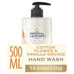 Imperial Leather Antibacterial Hand Wash Oud & Frankincense OR Cotton Flower & Vanilla 500ml