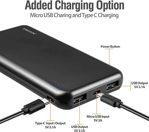 2-Pack Portable Charger Power Bank 10000mAh Amazon Warehouse - Like New