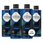 Imperial Leather hydrate mens Shower Gel 2in1 hair & Body Wash, Sea minerals & Oakmoss - Pack of 4 x 500ml (£5.78- £6.46 with S&S)