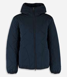 BARBOUR - Navy Quilted Hooded Jacket in Large only