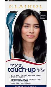 Clairol Nice'n Easy Root Touch-Up Permanent 2 Black (some brown & blond shades on offer) Hair Dye now £1.50 / £1.43 with sub & save @ Amazon