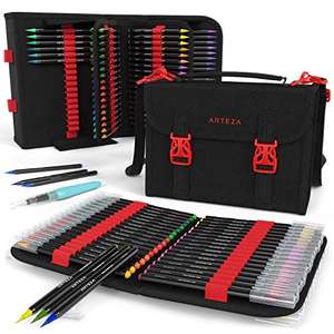 Arteza Real Brush Pens, set of 96 in case for £47.99 sold by Arteza FB Amazon