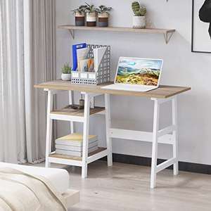 HOMCOM Compact Computer Desk with Storage Shelves Reduced With Free Shipping (Sold by MHSTAR)