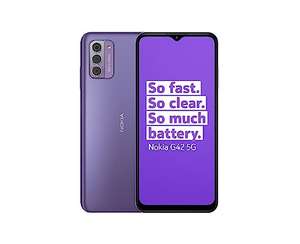 Nokia G42 5G 6.56” HD+ Smartphone Featuring Triple rear 50MP AI camera, 6GB/128GB Storage, QuickFix repairability and Dual SIM - all colours