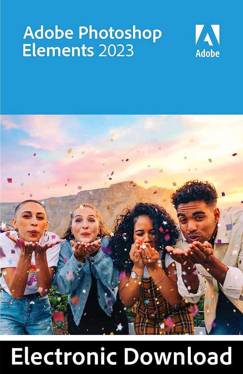 Adobe Photoshop Elements 2023 - 1 Device - PC or Mac - Activation Code by Email