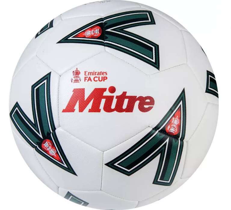Mitre FA Cup Size 4 Football - White £6 Free Click & Collect @ Argos