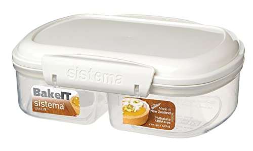 Sistema Bake It | Bakery Split Storage Container 630ml £2.49 @ Amazon