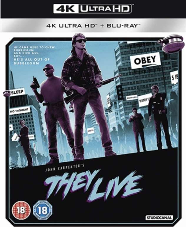 They Live 4k UHD Blu Ray Used £10 Free Click & Collect @ CeX