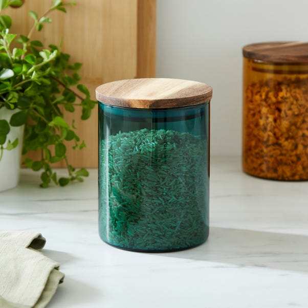 Borosilicate Green Glass Storage Jar 650ml (Free C&C only, Limited Stock)