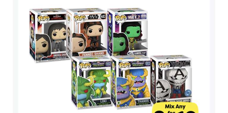 POP! Figures £5.99 or 2 for £10