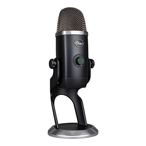 Blue Yeti X Professional Condenser USB Microphone with High-Res Metering, LED Lighting for Recording, Streaming, Gaming, Podcasting PC/Mac